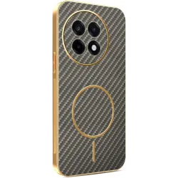 Phonesta Luxury Carbon Fiber Back Cover Hülle mit MagSafe für OnePlus 13R - Braun