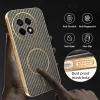 Phonesta Luxury Carbon Fiber Back Cover Hülle mit MagSafe für OnePlus 13R - Braun 6