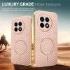 Phonesta Luxury Carbon Fiber Back Cover Hülle mit MagSafe für OnePlus 13R - Rosa 4