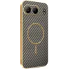 Phonesta Luxury Carbon Fiber Back Cover Hülle mit MagSafe für OnePlus Nord 4 - Braun 0