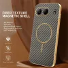 Phonesta Luxury Carbon Fiber Back Cover Hülle mit MagSafe für OnePlus Nord 4 - Braun 2
