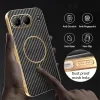 Phonesta Luxury Carbon Fiber Back Cover Hülle mit MagSafe für OnePlus Nord 4 - Schwarz 6