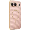 Phonesta Luxury Carbon Fiber Back Cover Hülle mit MagSafe für OnePlus Nord 4 - Rosa 0