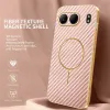 Phonesta Luxury Carbon Fiber Back Cover Hülle mit MagSafe für OnePlus Nord 4 - Rosa 2