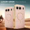 Phonesta Luxury Carbon Fiber Back Cover Hülle mit MagSafe für OnePlus Nord 4 - Rosa 4