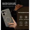 Phonesta Luxury Carbon Fiber Back Cover Hülle mit MagSafe für Oppo Reno13 - Braun 2