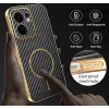 Phonesta Luxury Carbon Fiber Back Cover Hülle mit MagSafe für Oppo Reno13 F 4G/5G / Reno13 FS 5G - Schwarz 6