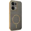 Phonesta Luxury Carbon Fiber Back Cover Hülle mit MagSafe für Oppo Reno13 Pro - Braun 0