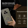 Phonesta Luxury Carbon Fiber Back Cover Hülle mit MagSafe für Realme 14 Pro - Braun 2