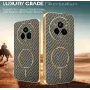 Phonesta Luxury Carbon Fiber Back Cover Hülle mit MagSafe für Realme 14 Pro - Braun 3