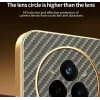 Phonesta Luxury Carbon Fiber Back Cover Hülle mit MagSafe für Realme 14 Pro - Braun 5