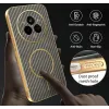 Phonesta Luxury Carbon Fiber Back Cover Hülle mit MagSafe für Realme 14 Pro - Braun 7