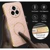 Phonesta Luxury Carbon Fiber Back Cover Hülle mit MagSafe für Realme 14 Pro Plus - Rosa 7