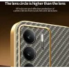 Phonesta Luxury Carbon Fiber Back Cover Hülle mit MagSafe für Realme 14x / C75 - Braun 5