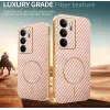 Phonesta Luxury Carbon Fiber Back Cover Hülle mit MagSafe für Realme 14x / C75 - Rosa 3