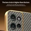 Phonesta Luxury Carbon Fiber Back Cover Hülle mit MagSafe für Motorola Edge 50 - Braun 5