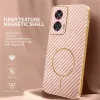 Phonesta Luxury Carbon Fiber Back Cover Hülle mit MagSafe für Motorola Edge 50 Fusion - Rosa 2