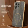 Phonesta Luxury Carbon Fiber Back Cover Hülle mit MagSafe für Motorola Edge 50 Pro - Braun 2