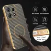 Phonesta Luxury Carbon Fiber Back Cover Hülle mit MagSafe für Motorola Edge 50 Pro - Braun 6