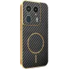 Phonesta Luxury Carbon Fiber Back Cover Hülle mit MagSafe für Motorola Edge 50 Ultra - Schwarz 0