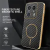 Phonesta Luxury Carbon Fiber Back Cover Hülle mit MagSafe für Motorola Edge 50 Ultra - Schwarz 2