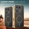 Phonesta Luxury Carbon Fiber Back Cover Hülle mit MagSafe für Motorola Edge 50 Ultra - Schwarz 4