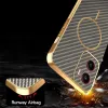 Phonesta Luxury Carbon Fiber Back Cover Hülle mit MagSafe für Motorola Moto G05 / Moto E15 - Braun 7