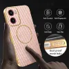 Phonesta Luxury Carbon Fiber Back Cover Hülle mit MagSafe für Motorola Moto G05 / Moto E15 - Rosa 6