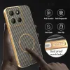 Phonesta Luxury Carbon Fiber Back Cover Hülle mit MagSafe für Motorola Moto G17/G17 Power/G15/G15 Power - Braun 7