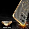 Phonesta Luxury Carbon Fiber Back Cover Hülle mit MagSafe für Motorola Moto G75 - Braun 7