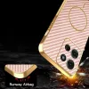 Phonesta Luxury Carbon Fiber Back Cover Hülle mit MagSafe für Motorola Moto G75 - Rosa 7