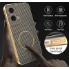 Phonesta Luxury Carbon Fiber Back Cover Hülle mit MagSafe für Motorola Moto G85 - Braun 7