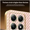 Phonesta Luxury Carbon Fiber Back Cover Hülle mit MagSafe für Xiaomi 14T - Rosa 7