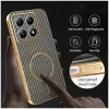 Phonesta Luxury Carbon Fiber Back Cover Hülle mit MagSafe für Xiaomi 14T Pro - Braun 5