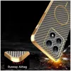 Phonesta Luxury Carbon Fiber Back Cover Hülle mit MagSafe für Xiaomi 14T Pro - Braun 6