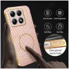 Phonesta Luxury Carbon Fiber Back Cover Hülle mit MagSafe für Xiaomi 14T Pro - Rosa 5