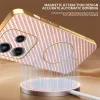 Phonesta Luxury Carbon Fiber Back Cover Hülle mit MagSafe für Xiaomi Redmi Note 14 5G - Rosa 1