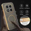 Phonesta Luxury Carbon Fiber Back Cover Hülle mit MagSafe für Xiaomi Redmi Note 14 Pro 5G / Xiaomi Poco X7 - Braun 6