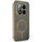 Phonesta Luxury Carbon Fiber Back Cover Hülle mit MagSafe für Xiaomi Redmi Note 14 Pro Plus - Braun