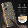 Phonesta Luxury Carbon Fiber Back Cover Hülle mit MagSafe für Xiaomi Poco M7 Pro - Braun 6