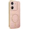 Phonesta Luxury Carbon Fiber Back Cover Hülle mit MagSafe für Xiaomi Poco M7 Pro - Rosa