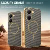 Phonesta Luxury Carbon Fiber Back Cover Hülle mit MagSafe für Xiaomi Poco X7 Pro - Braun 4