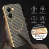 Phonesta Luxury Carbon Fiber Back Cover Hülle mit MagSafe für Xiaomi Poco X7 Pro - Braun 6