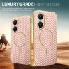 Phonesta Luxury Carbon Fiber Back Cover Hülle mit MagSafe für Xiaomi Poco X7 Pro - Rosa 4