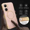 Phonesta Luxury Carbon Fiber Back Cover Hülle mit MagSafe für Xiaomi Poco X7 Pro - Rosa 6