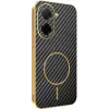 Phonesta Luxury Carbon Fiber Back Cover Hülle mit MagSafe für Xiaomi Redmi A5 171.7mm - Schwarz 0