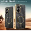 Phonesta Luxury Carbon Fiber Back Cover Hülle mit MagSafe für Xiaomi Redmi A5 171.7mm - Schwarz 3