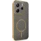 Phonesta Luxury Carbon Fiber Back Cover Hülle mit MagSafe für Xiaomi Redmi Note 14 4G 164.8mm - Braun