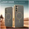 Phonesta Luxury Carbon Fiber Back Cover Hülle mit MagSafe für Samsung Galaxy A16 - Braun 3