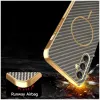 Phonesta Luxury Carbon Fiber Back Cover Hülle mit MagSafe für Samsung Galaxy A16 - Braun 6